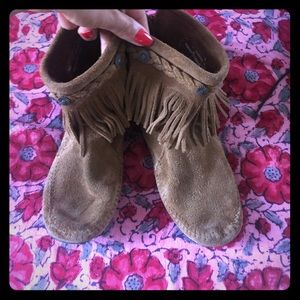 Minnetonka Fringe Booties
